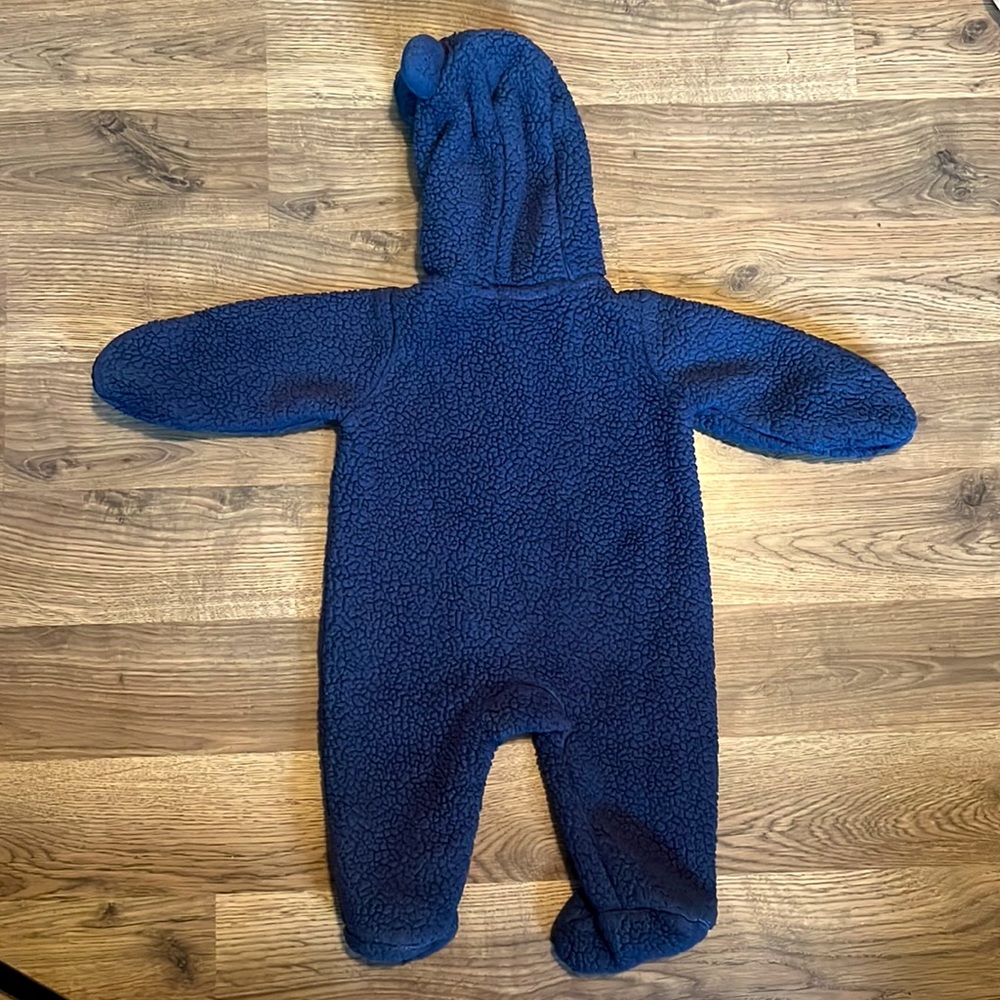 Carter's Navy Blue Fleece Snowsuit Size 3 Month - Picture 6 of 6